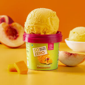 Alphonso and Peach Ice Cream - Vegan Ice Cream