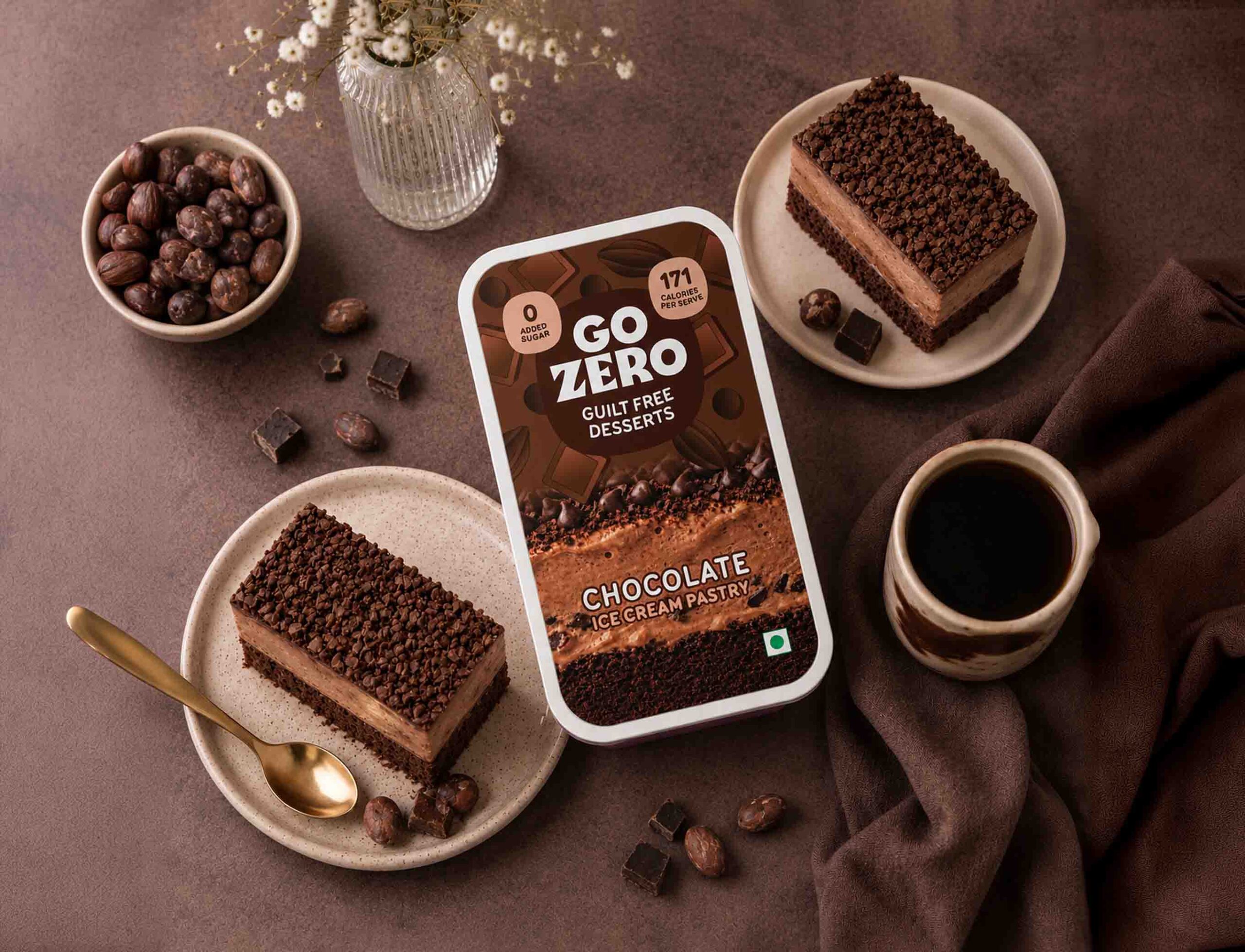 Chocolate Ice Cream Pastry